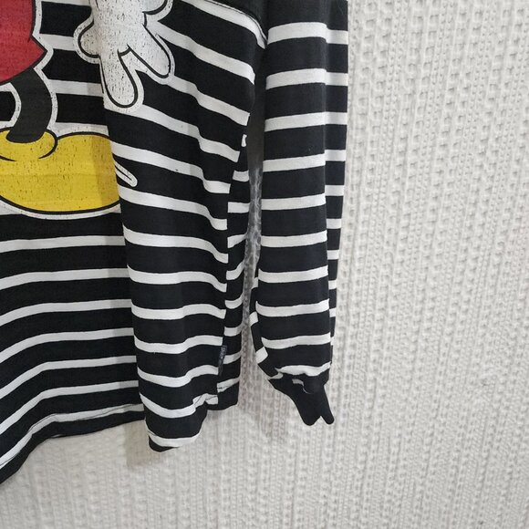 Disney Mickey Mouse Spirit Jersey Black White Striped True Original Size Medium - Picture 4 of 11